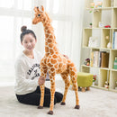 Riesige echte Giraffe Plüschtiere niedliche Stofftierpuppen weiche Simulation Giraffe Puppe Geburtstagsgeschenk Kinder Spielzeug Schlafzimmer Dekor