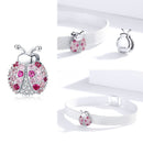 WOSTU 925 Sterlingsilber-Kreis-Charme-runder CZ-Korn-Korn-Klipp passte ursprüngliches Reflexions-Charme-Armband-Schmuck-Zubehör CQX101