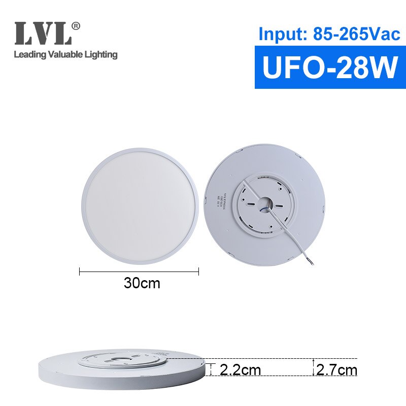 UFO Ceiling Lights Surface Mount Flat Ceiling Lamps AC110V 120V 220V Ultrathin Modern Led Ceiling Light For Living Room Bedroom