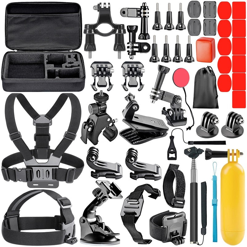 Kit de accesorios para cámara de acción Neewer para GoPro Hero 8 Max 7 6 5 4 Black GoPro 2018 Session Fusion DJI AKASO APEMAN Campark SJCAM