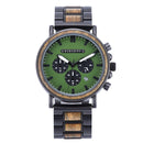 BOBO BIRD Hölzerne Herrenuhren Relogio Masculino Top-Marke Stilvolle Luxus-Chronographen-Militäruhr Tolles Geschenk für Mann OEM