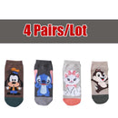 5 Paar/Los Frauen Socken Casual Korea Cartoon Tier Socken Baumwolle Nettes Mädchen lustige Maus Ente Söckchen Größe 35-41 Dropshipping