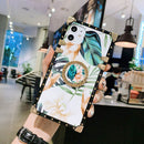 Hülle für Samsung Galaxy Note 10 Plus Cover Diamond Bracket Square Back Cover für Samsung Note 9 8 A70 A50 A7 2018 Phone Case