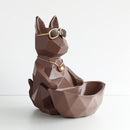 Aufbewahrungsbox für Heimbüros aus Kunstharz mit Taschentuchbox auf Tischdekoration, Schreibtisch-Organizer, Schlüssel, Werkzeug, Obst, Nüsse, Süßigkeiten, Aufbewahrungsschale