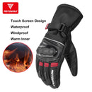 Wasserdichte Motorradhandschuhe Winter Warm Invierno Winddicht Reflektierend Antirutsch Touch Operate Lange Reithandschuhe Gant Moto Luvas