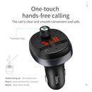 HOCO Car Charger for iPhone Mobile Phone Handsfree FM Transmitter Bluetooth Car Kit LCD MP3 Player Dual USB Car Phone Charger