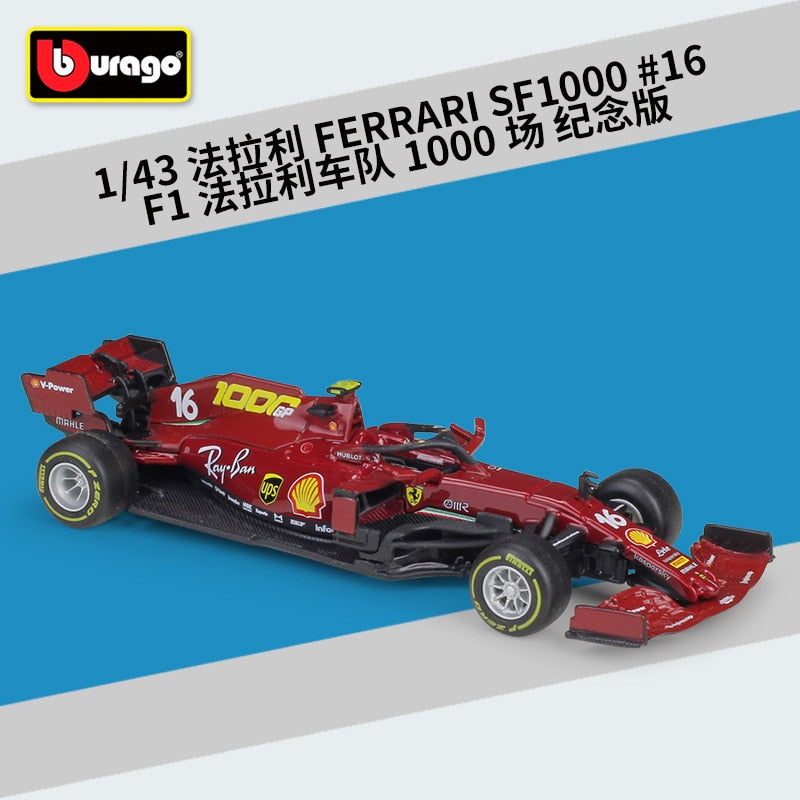 Bburago 1:43 2021 F1 Red Bull Racing RB16B 33# Verstappen 11# Sergio Perez Formula one Simulation alloy super toy car model