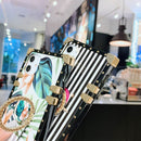 Hülle für Samsung Galaxy Note 10 Plus Cover Diamond Bracket Square Back Cover für Samsung Note 9 8 A70 A50 A7 2018 Phone Case