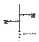 400 mm DL-T902-240 Desktop-Ständer Full Motion 360 Grad Monitorhalterung aus Stahl 10"-27" Klemmbasis Monitorhalterung Armbelastung 12 kg
