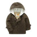 Mudkingdom Infant Baby Jungen Kleidung Herbst Winter Kapuzenjacke Verdicken Warme Jungen Oberbekleidung für Kleinkinder Langarm Lässige Mäntel