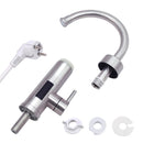 TINTON LIFE Elektrischer Warmwasserbereiter aus Edelstahl mit Temperaturanzeige für die Küche, ohne Tank, sofortiger Warmwasserhahn, 3000 W