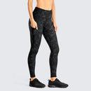 SYROKAN Thermo-Leggings mit Fleece-Futter für Damen, hoch taillierte Winter-Yogahose mit Taschen, 28 Zoll