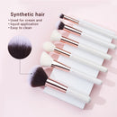 Jessup Make-up-Pinsel-Set Dropshipping Pearl-White-Rose-Gold Pinceaux Maquillage Cosmetic Tools Eyeshadow Powder Definer 6-25pcs