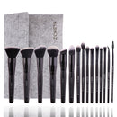 Zoreya Marke Make-up-Pinsel-Set mit weichen synthetischen Borsten, Augen-Make-up-Werkzeug Cruelty Black Blending Crease Foundation Brushes Box Gift