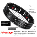 RainSo Luxus Titan Armbänder für Männer Gesundheitspflege Elemente Magnetarmband Modeschmuck Armreif Freundschaftsarmband Homme