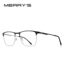 MERRYS DESIGN Men Luxury Titanium Alloy Optics Glasses Frames Male Square Ultralight Myopia Prescription Eyeglasses S2118