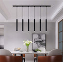 Moderne Lichter, die Schienen-LED-Lampe dimmbare 5-W-Langröhren-Spot-Lichtschienen-Deckenpendelleuchte-Hängebeleuchtung für Home Store beleuchten