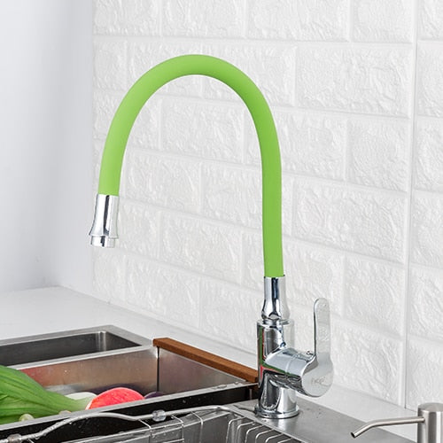 Frap Silica Gel Nose Any Direction Rotating Kitchen Faucet Cold and Hot Water Mixer Torneira Cozinha Single Handle Tap F4353