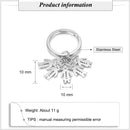 JewelOra Personalisierter Name Edelstahl Kinder Charm Schlüsselanhänger Personalisierte Gravur Junge/Mädchen Charms für Damen Damen