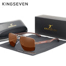 KINGSEVEN Aluminium Herren Sonnenbrille Polarisierte Gläser Marke Rot Design Bügel Sonnenbrillen Beschichtung Spiegelgläser Oculos de sol 7719