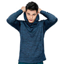 Laufender Fitness-Sportmantel für Herren mit Kapuze, fester Hoodie, Fitnessstudio, Fußballtraining, Laufen, Joggen, schnell trocknend, atmungsaktive Sportbekleidung