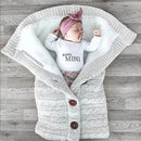 SMGSLIB Baby Winter Warme Schlafsäcke Infant Button Knit Swaddle Wrap Swaddling Kinderwagen Wrap Kleinkind Decke Schlafsäcke