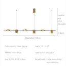 Modern Led Living Room Chandeliers Dining Table Ceiling Chandelier Kitchen Hanging Light Fixture Dimmable Indoor Lighting Lamp