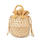 Artmomo Woven Crystal Embellished Tote Bag Rainbow Bucket Bag Damen Umhängetaschen Beste Handtaschen 2020 Geldbörsen Diamanttaschen