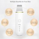 Gesichtsreinigung Ultraschall-Hautwäscher Tiefenreinigung Gesichtskavitation Peeling Reinigungsschaber zum Entfernen von Keratin-Hautpflege