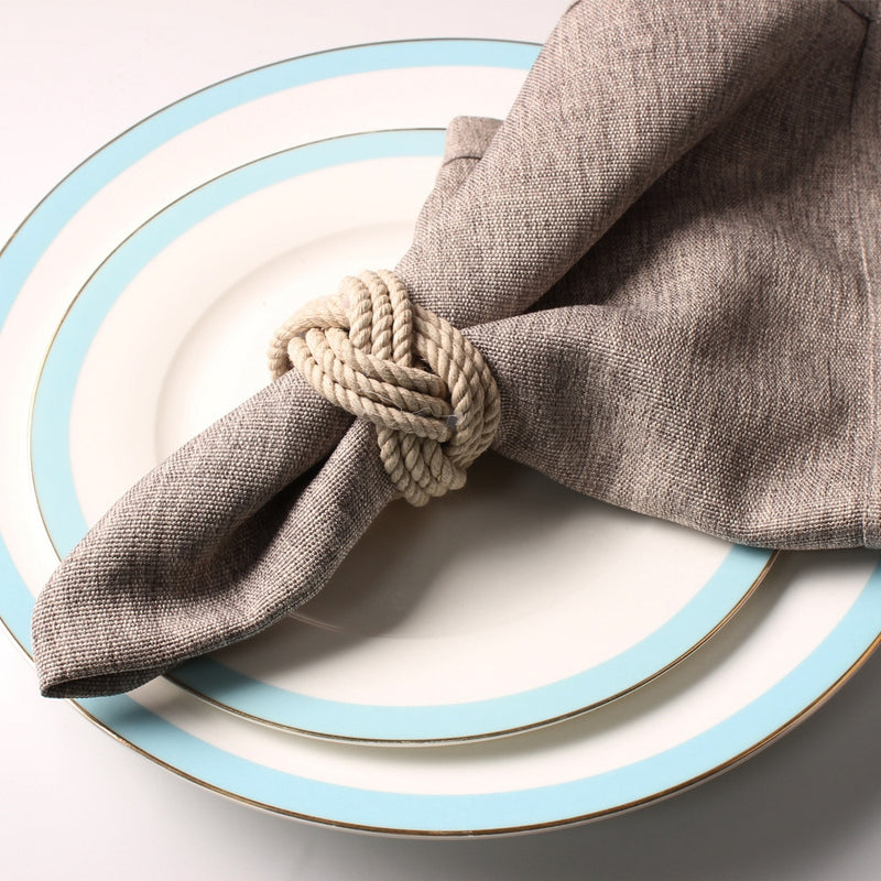 10pcs Model room natural jute napkin ring rope woven napkin buckle linen rope napkin ring