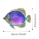 Metall-Fisch-Wandkunst für Hausgarten, Dekoration, Outdoor-Statuen, Skulpturen, Terrasse, Wohnzimmer, Dekoration, Hof