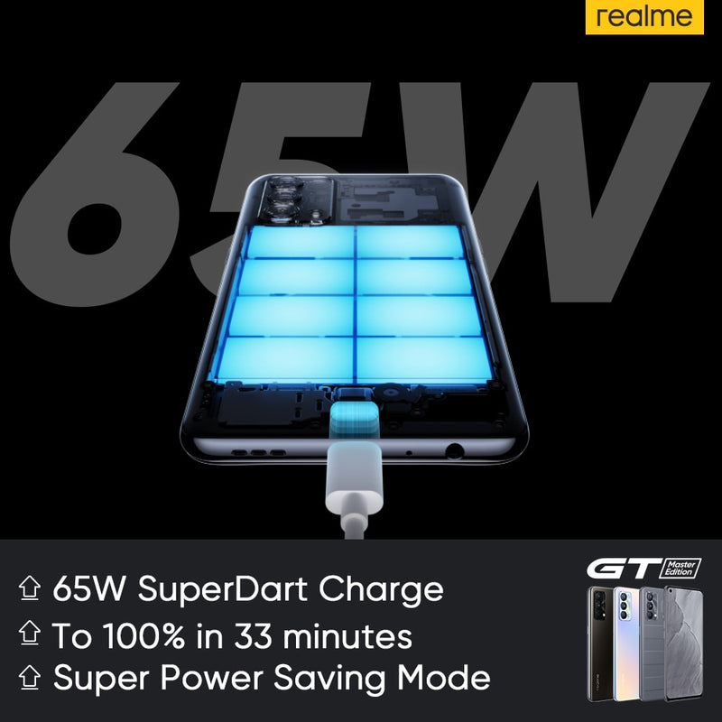 [Weltpremiere auf Lager] realme GT Master Edition Snapdragon 778G Smartphone 120Hz AMOLED 65W SuperDart Charge Russische Version