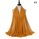 Luxuey Pom Pom Bubble Chiffon Hijab Schal Frauen Langer Schal Wrap Muslim Stirnband Maxi Islamischer Sjaal 180 * 70 cm