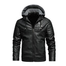Eur/US Größe Mens Casual Faux Pelz Lederjacke Motorrad PU Mäntel Winter Oberbekleidung Männer Pelzkragen Jacken Männliche Marke Kleidung