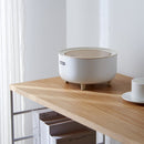 Mini-Desktop-Mülleimer im japanischen Stil, einfach drücken, Mülleimer, Studentenwohnheim, Nachttisch, runder Mülleimer