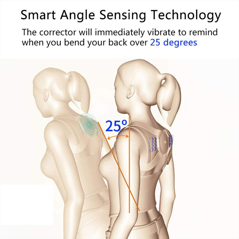 Einstellbarer intelligenter Haltungskorrektor, elektronische Haltungserinnerung, Rückenstütze, Haarglätter, unsichtbarer intelligenter Haltungstrainer