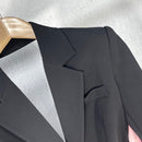 TWOTWINSTYLE Colorblock Casual Damen Herbst Mantel gekerbte Langarm Patchwork Diamant dünner weiblicher Blazer 2022 Herbstkleidung