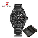 NAVIFORCE Luxusmarke Herren Sportuhr Gold Vollstahl Quarzuhren Herren Datum Wasserdicht Military Clock Man relogio masculino