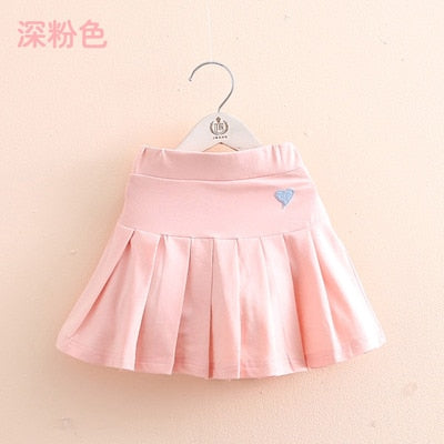 2022 Summer Fashion 3 4 6 8 9 10 12 Years Cotton School Children Clothing Dance Training For Lovey Baby Girls Skirt With Shorts