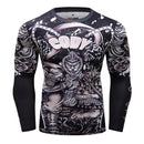 MMA T-Shirt Herren Rashguard Jiu Jitsu Bjj T-Shirt Langarm Fitness Muay Thai Boxsport Pullover Mma Rashguard Boxtrikot