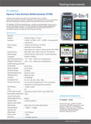 Pro Mini OTDR Glasfaser-Reflektometer 980 Umdrehungen mit 9 Funktionen VFL OLS OPM Event Map 24 dB für 64 km Glasfaserkabel-Ethernet-Tester