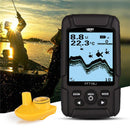 LUCKY FF718LiD Echt wasserdichter Fischfinder 200KHz/83KHz Doppelte Sonarfrequenz 100M Erkennungstiefe Alarmdetektor