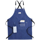 2021 Neue dicke Leinwand Unisex Schürze Lätzchen Koch Küchenschürzen für Damen Herren Café Barber BBQ Lätzchen Arbeitsuniform