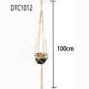 Handgefertigter Makramee-Pflanzenaufhänger, Topfschale/Topfaufhänger, Topfschale für Wanddekoration, Hof/Gartentopfschale für Pflanzen