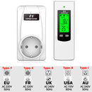 Nashone Thermostat 220 V Temperaturregler Temperaturregler Drahtloser Temperatursensor Warmer Bodenthermostat mit Steckdose EU