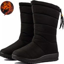 Winterstiefel Damen Mitte der Wade Wasserdichte Schneestiefel Warme Pelz Damenstiefel Winterschuhe Damenschuhe Chaussures