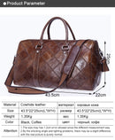 WESTAL Leder Duffle Bag Herren Reisetasche Leder Vintage Wochenendtasche Herren Reisetaschen Echtleder Reisegepäck/Reisetasche