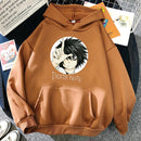 Beliebte japanische Manga Death Note L·Lawliet Hoodies Herren Anime Hoody Mode Streetwear lose übergroße Sweatshirts Fleece-Kleidung