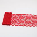 Cinta de encaje elástica de 2 yardas, adorno de flores, bordado de 150MM de ancho, adornos de tela de encaje africano para vestido de boda, manualidades de costura Diy