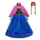 Frozen 2 Fantastische Anna Prinzessin Kleider Mädchen Halloween Kostüm Langes Kleid Kinder Karneval Hochzeitskleid Kinder Cosplay Kleidung